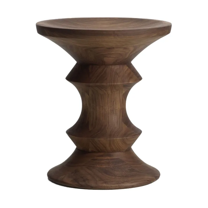 Eames Stool rund sittpall model C - Dark walnut, Ø33x38 cm - Vitra