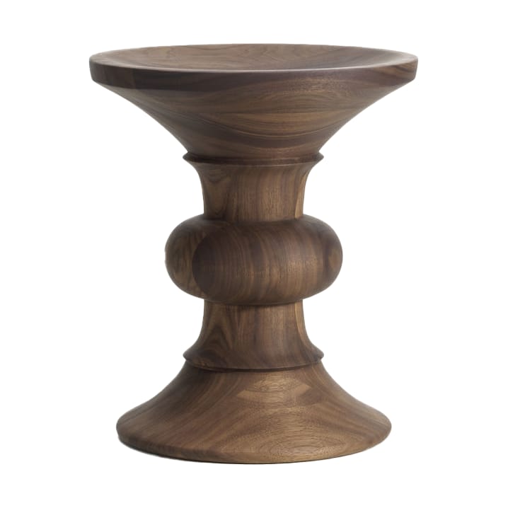 Eames Stool sittpall model B - Dark walnut - Vitra