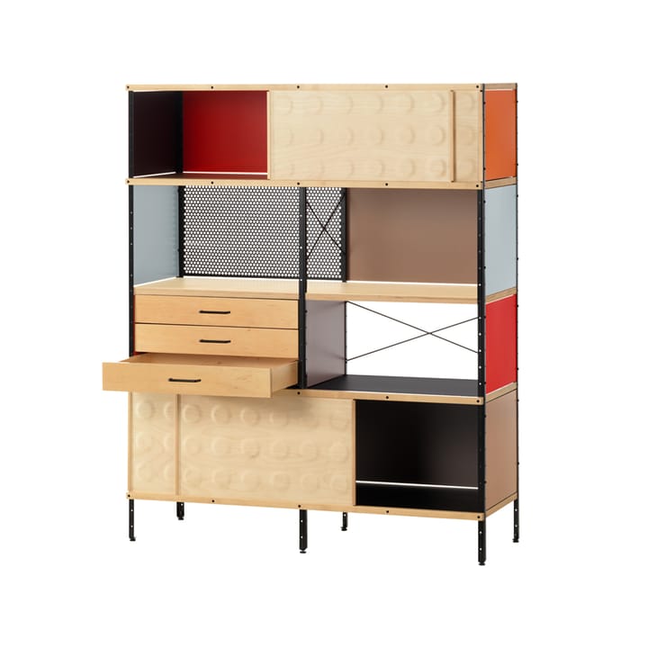 Eames storage unit ESU bokhylla - Multi-Svart ram - Vitra