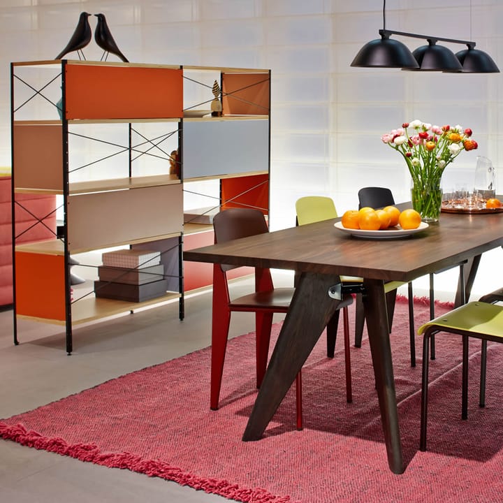 Eames storage unit ESU hylla, Multi-4 hu-Svart ram Vitra