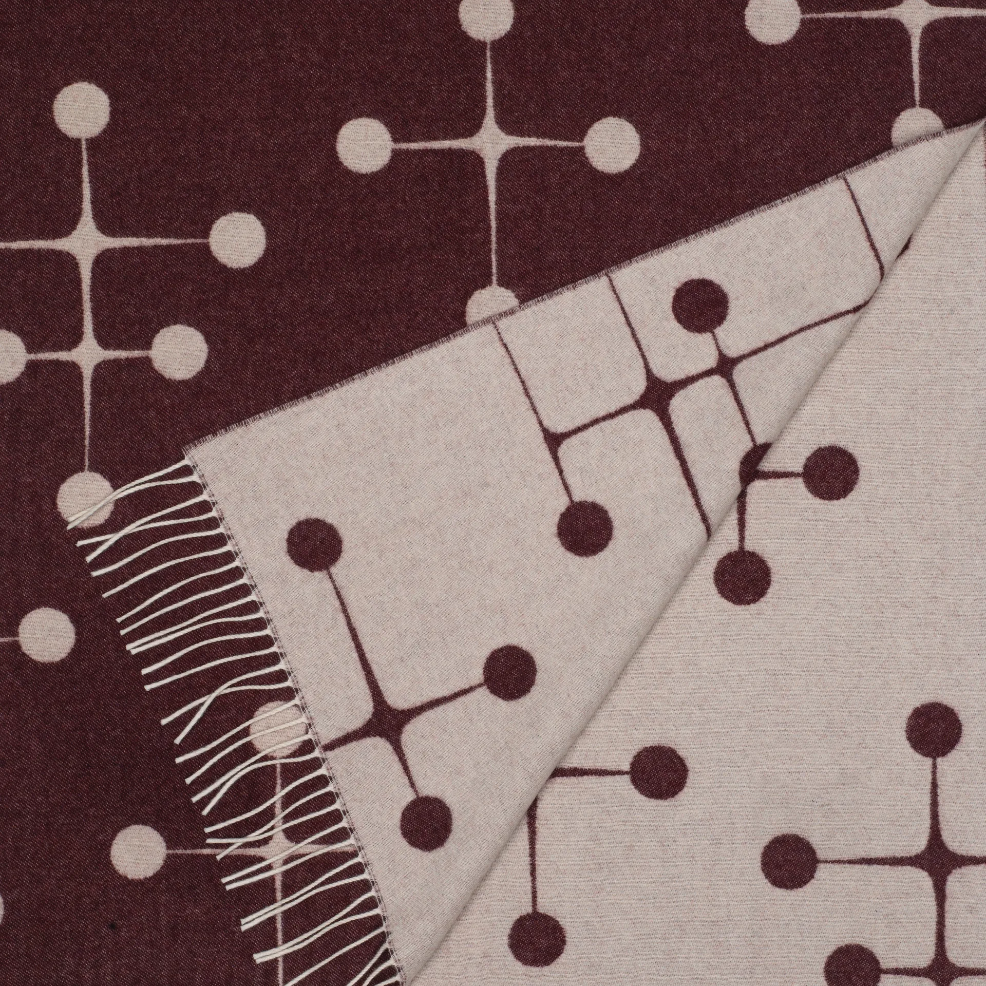 Eames ullpläd 135x200 cm, Bordeaux Vitra