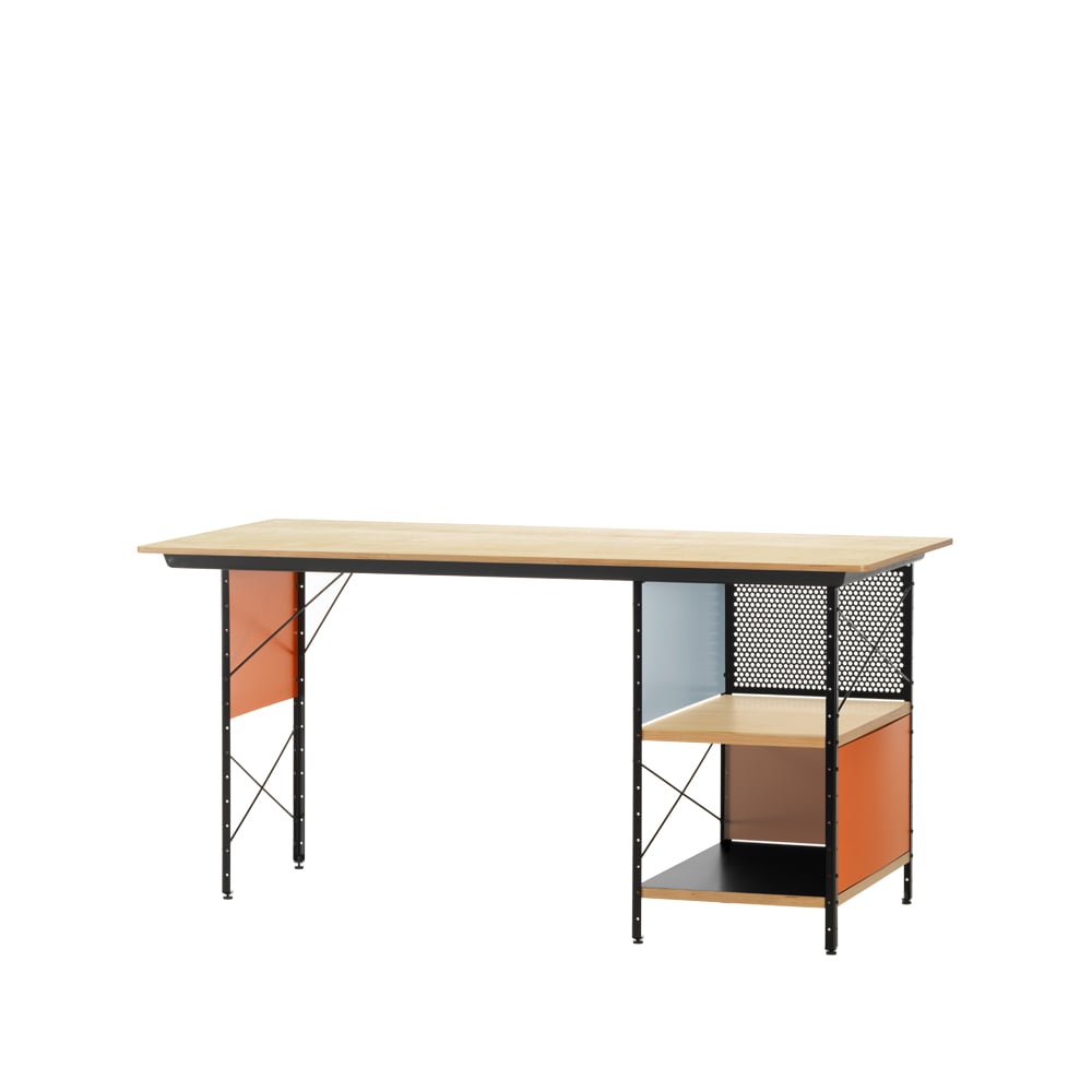 Vitra Eames unit EDU skrivbord Björk-Svart stativ | Skandinavisk Design | Skrivbord | Beige