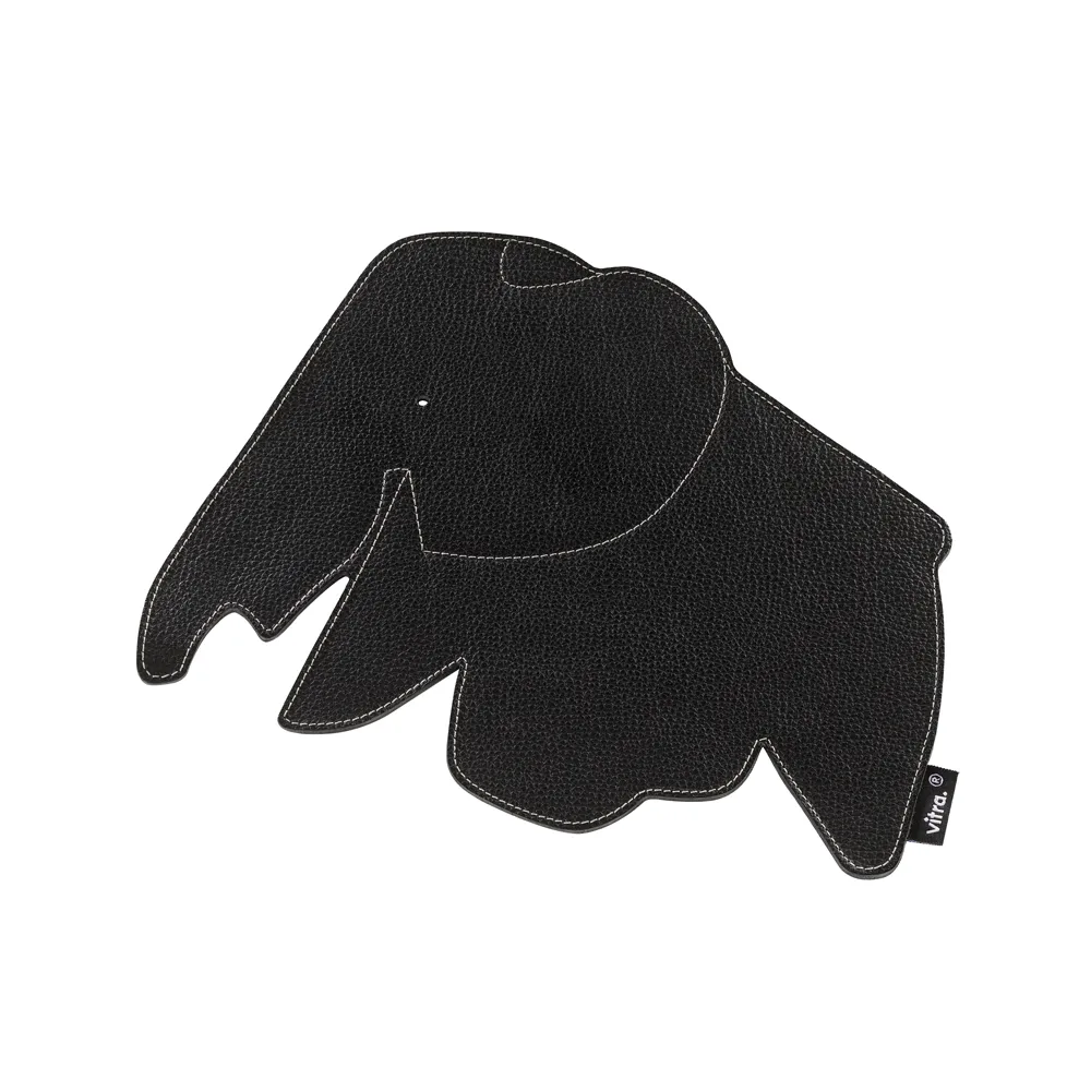 Elephant pad musmatta, 66 nero läder Vitra