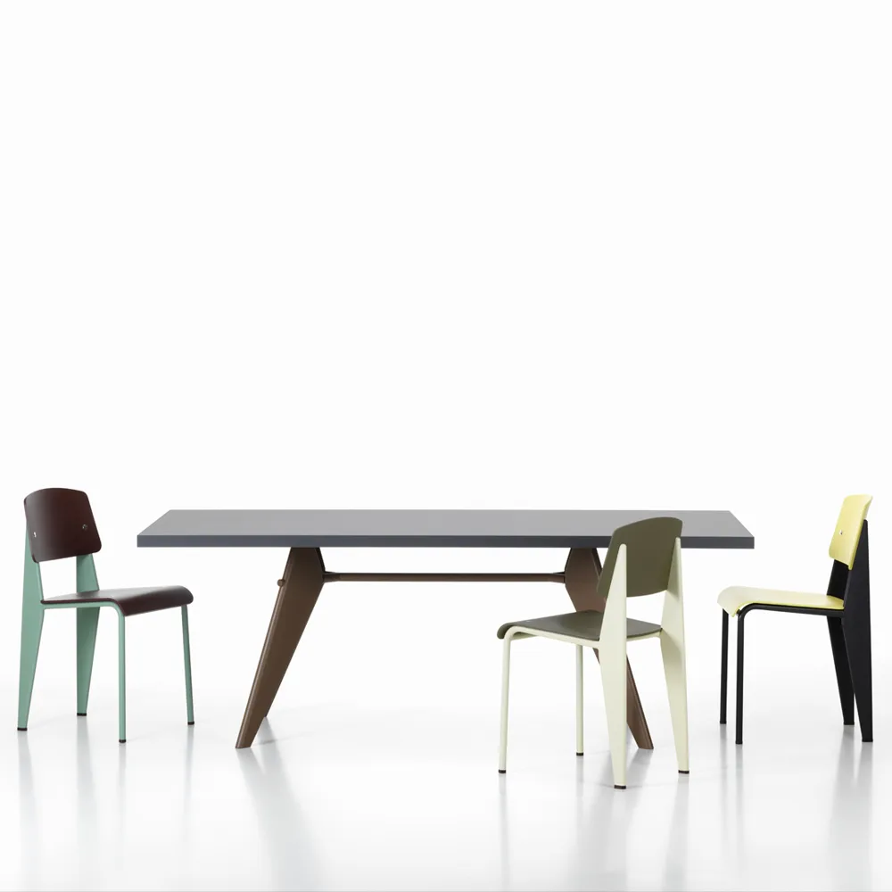 EM HPL table matbord, Asphalt-Deep black 220x90 cm Vitra