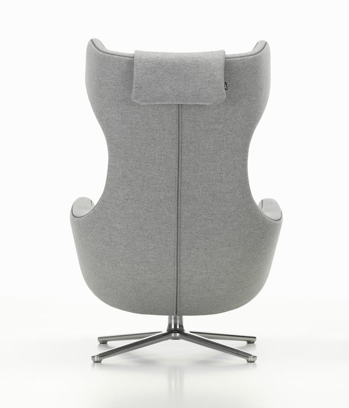Grand repos fåtölj aluminiumstativ, Cosy 2 pebble grey Vitra
