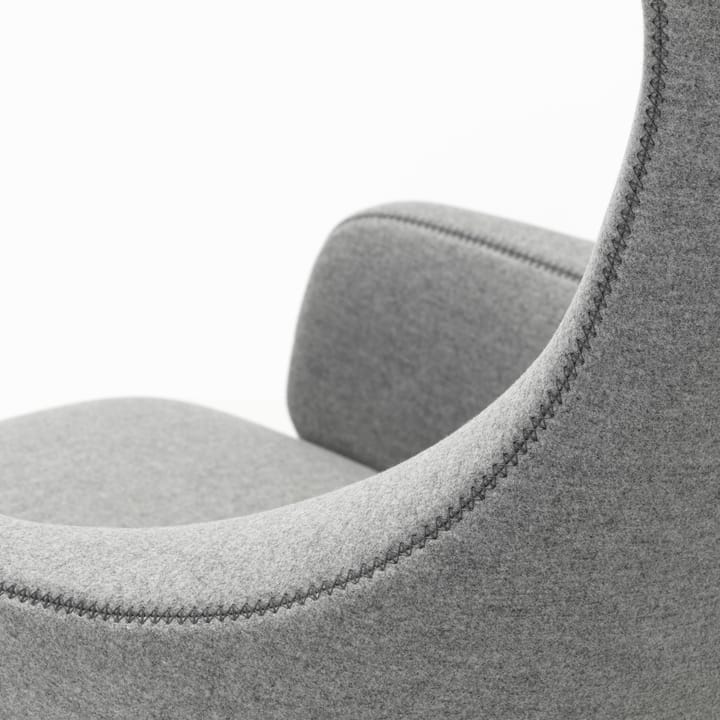 Grand repos fåtölj aluminiumstativ, Cosy 2 pebble grey Vitra