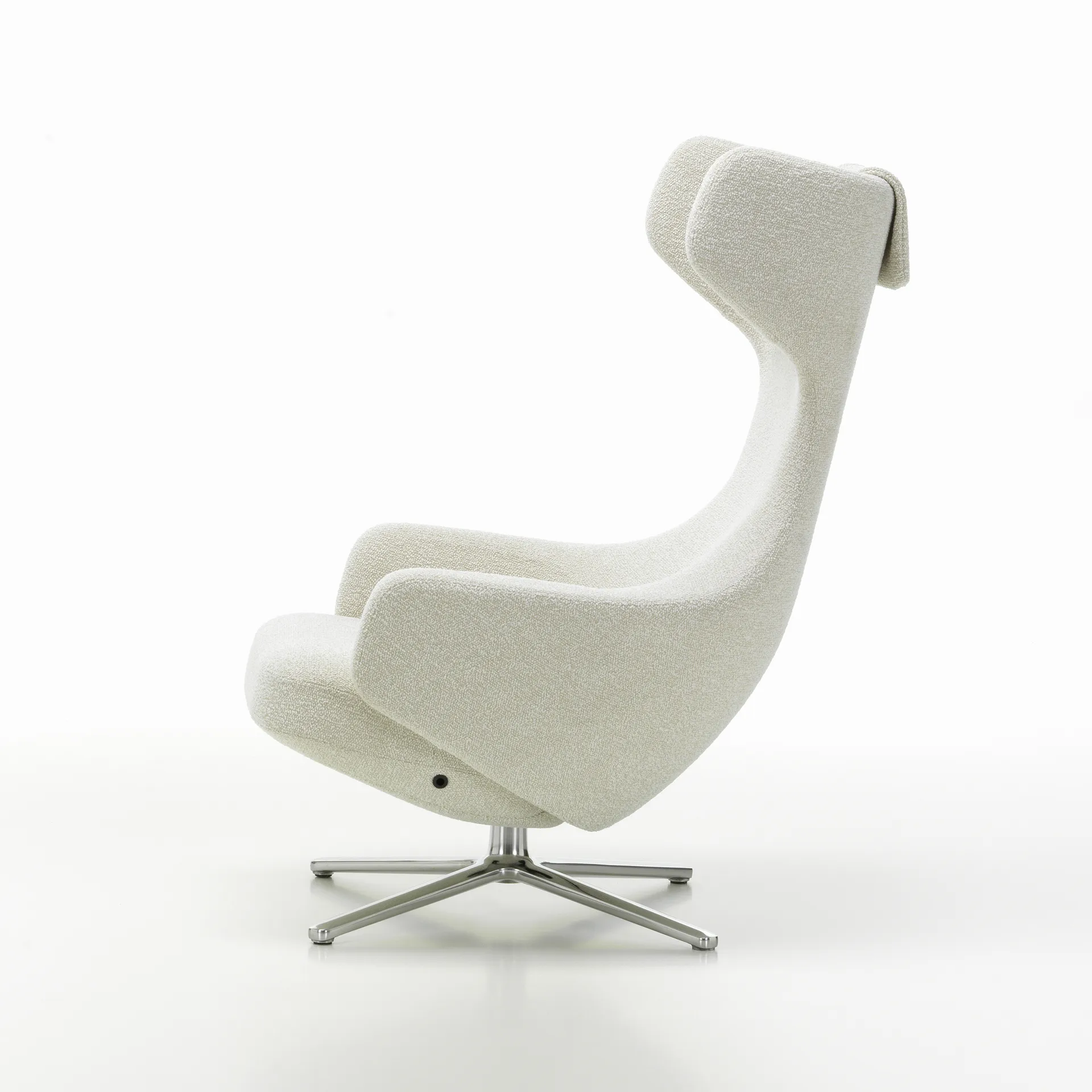 Grand repos fåtölj aluminiumstativ, Nubia 01 ivory-pearl Vitra
