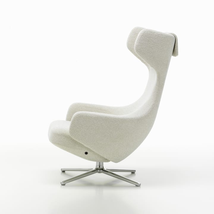 Grand repos fåtölj aluminiumstativ, Nubia 01 ivory-pearl Vitra