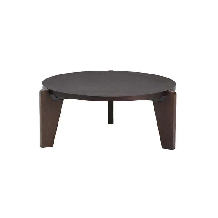 Guéridon bas soffbord - Dark oak - Vitra