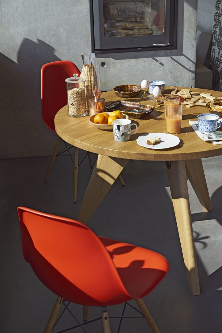 Guéridon matbord, Oiled oak ø105cm Vitra