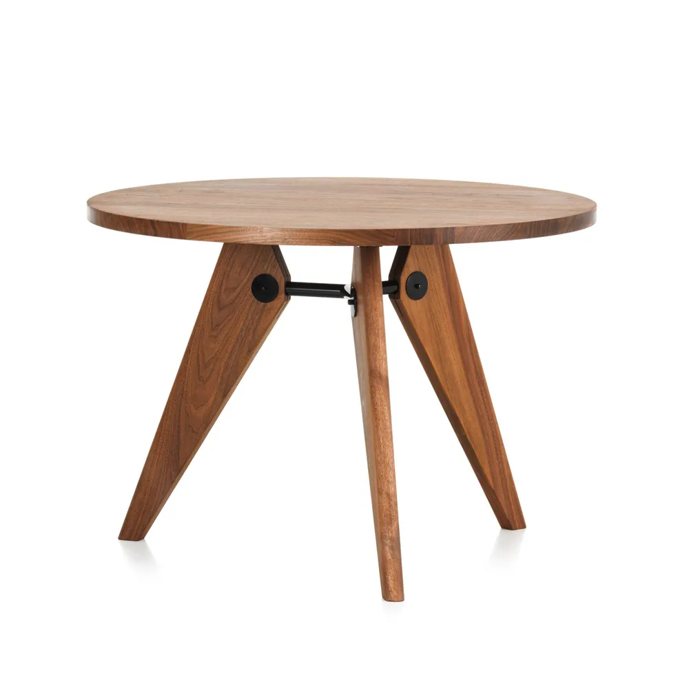 Guéridon matbord, Oiled walnut ø105cm Vitra