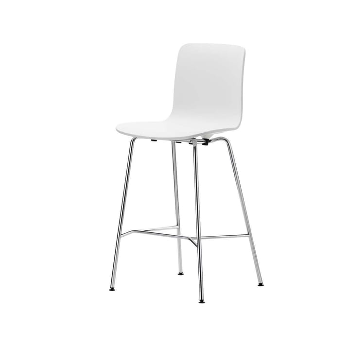 HAL barstol medium - White-Chrome - Vitra