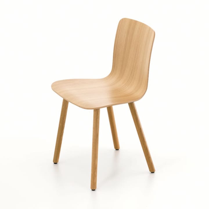 Hal Ply Wood stol, Mörk ek Vitra