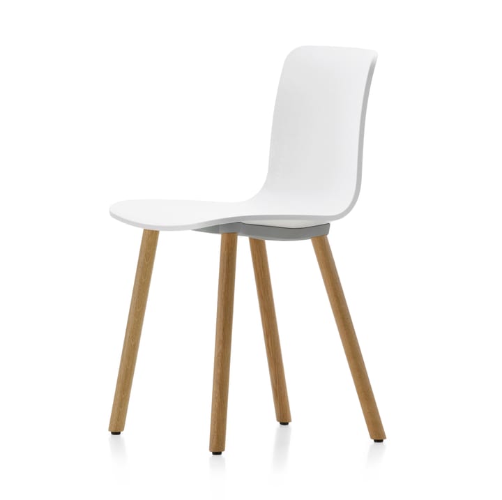 HAL RE wood stol - Cotton white-natural oak - Vitra