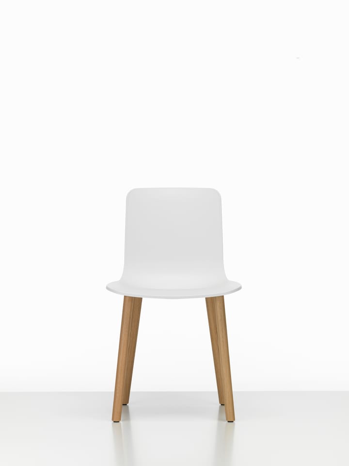 HAL RE wood stol, Cotton white-natural oak Vitra