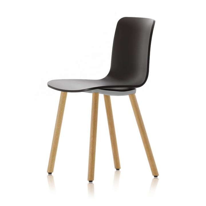 HAL RE wood stol - Deep black-natural oak - Vitra