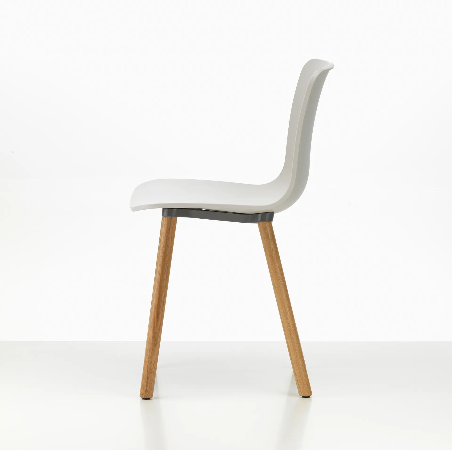 HAL RE wood stol, Warm grey-natural oak Vitra