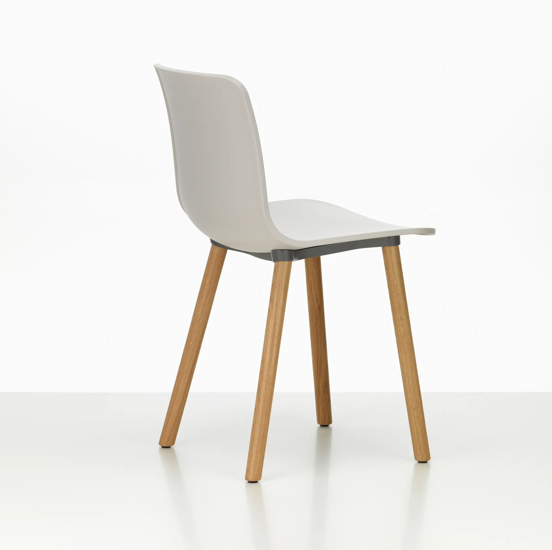 HAL RE wood stol, Warm grey-natural oak Vitra