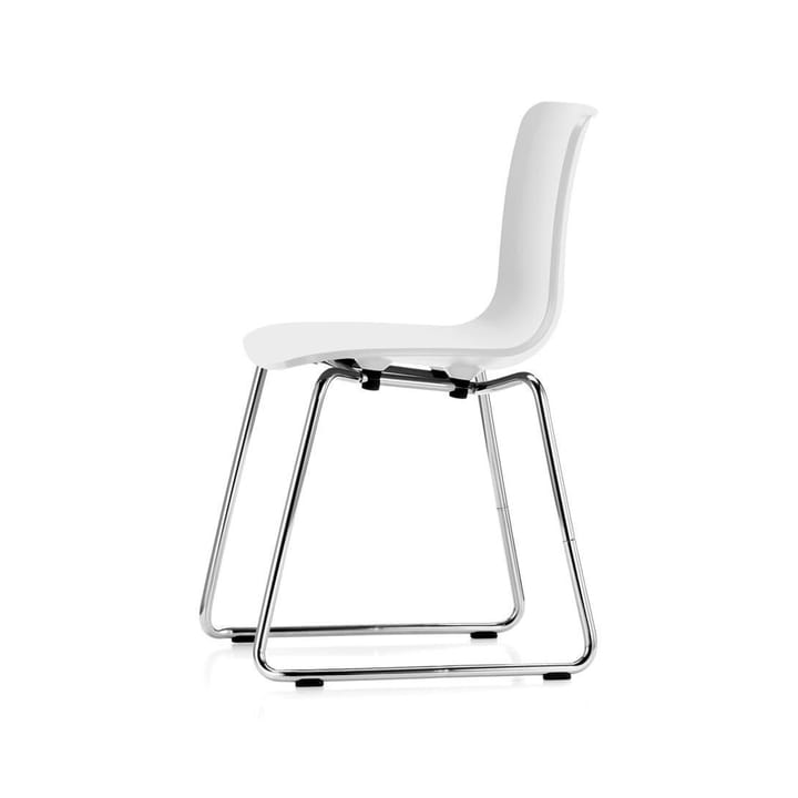 HAL Sledge stol - White-Chrome - Vitra