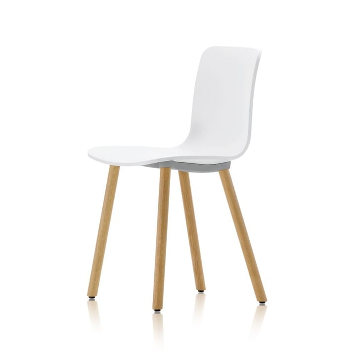 Hal wood stol - White-Light oak - Vitra