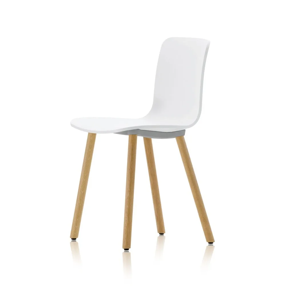 Vitra Hal wood stol White-Light oak | Skandinavisk Design | Stolar | Vit