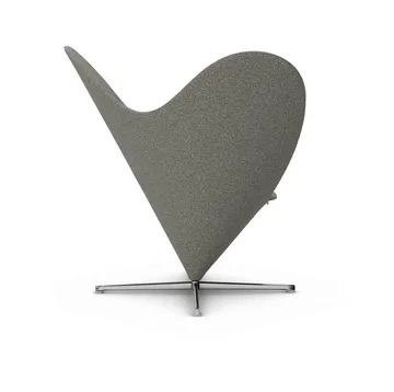 Heart Cone Chair fåtölj - Cento salt´n pepper-rostfritt stål - Vitra