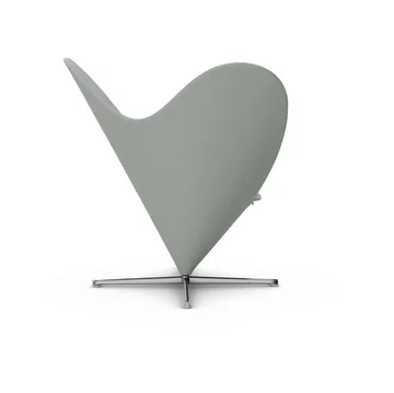 Heart Cone Chair fåtölj - Hola cement-rostfritt stål - Vitra