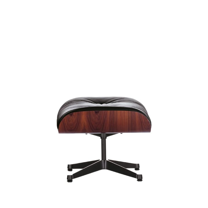 Lounge Chair Ottoman Leather premium F - 66nero-santos palisander-black - Vitra