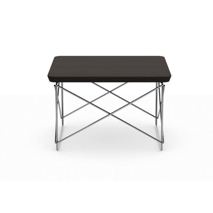 LTR occasional table sidobord - Dark oak-stainless steel - Vitra