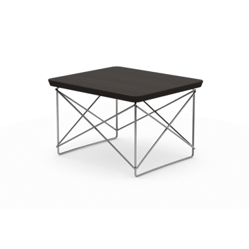 LTR occasional table sidobord - Dark oak-stainless steel - Vitra