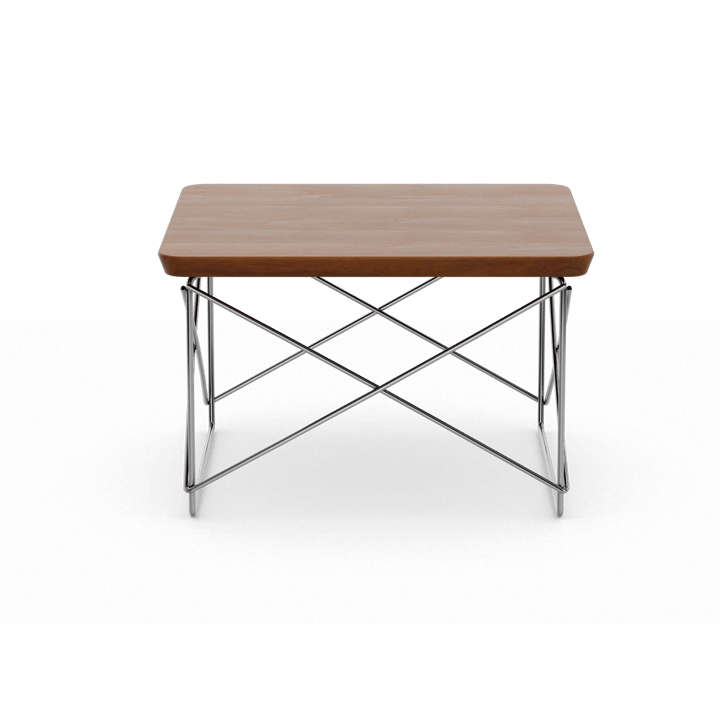 LTR occasional table sidobord - Dark walnut-stainless steel - Vitra