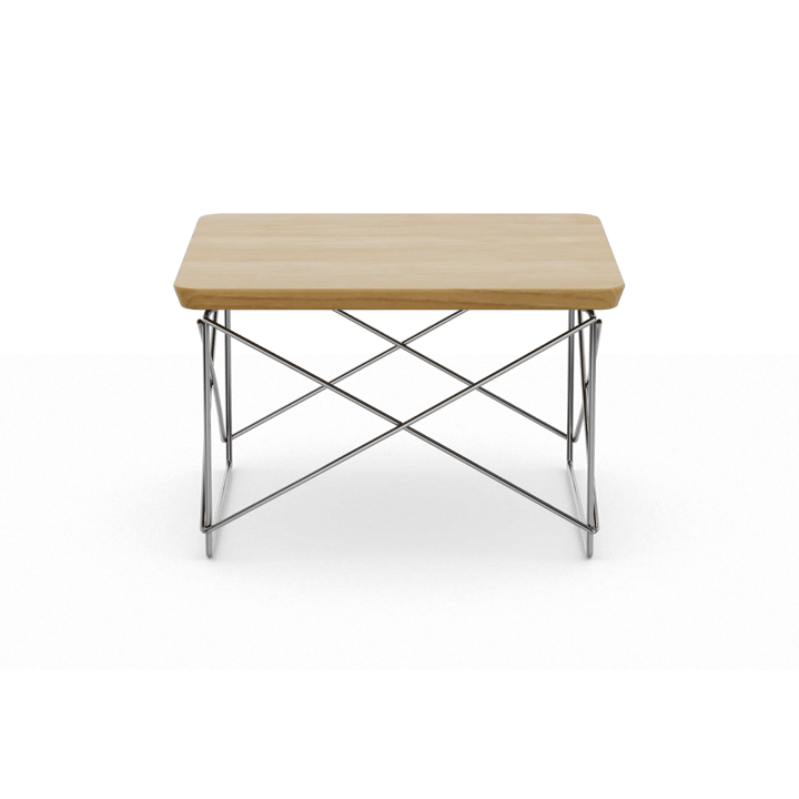 LTR occasional table sidobord - Natural chestnut-stainless steel - Vitra