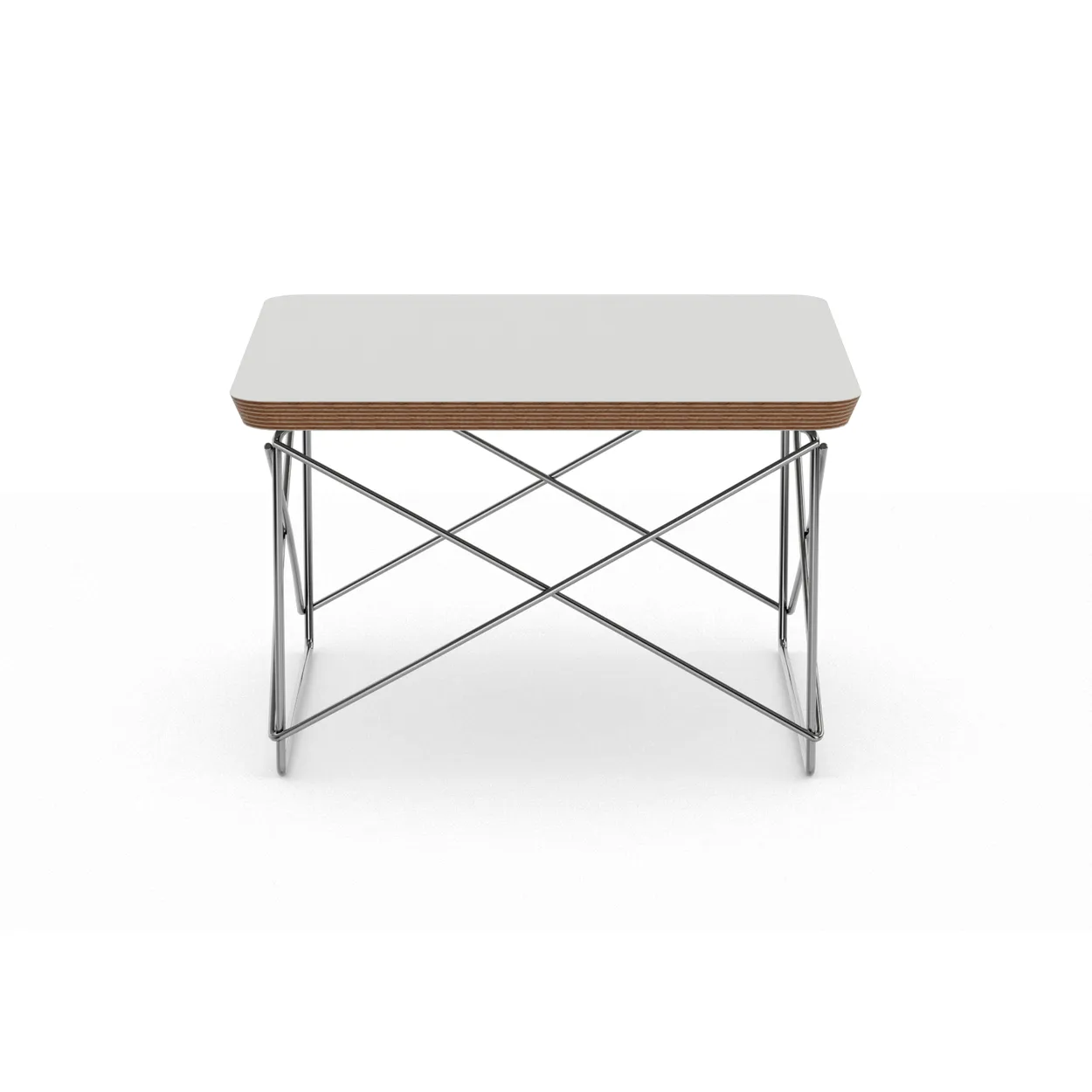 Vitra LTR occasional table sidobord White-stainless steel