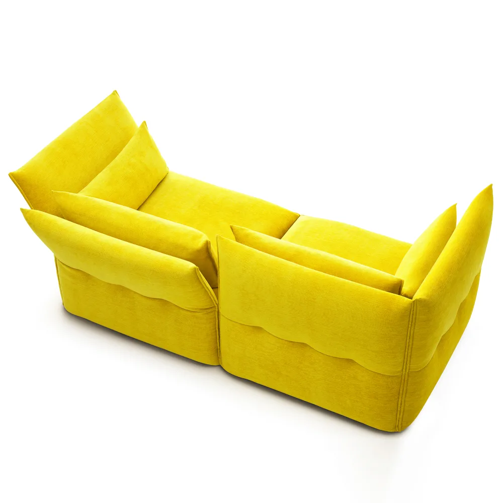 Mariposa 2-sits soffa, Iroko 01 gul Vitra