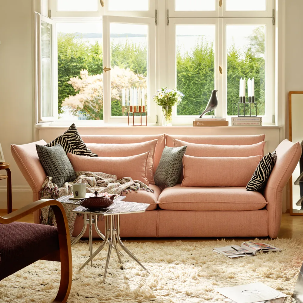 Mariposa 2,5-sits soffa, Iroko 02 silver grey Vitra