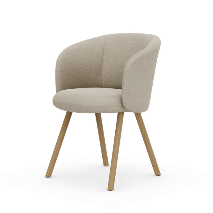 Mikado Armchair stol - Nubia Cream-pearl-natural oak - Vitra