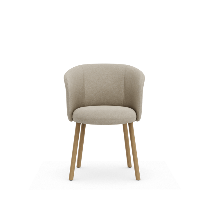 Mikado Armchair stol, Nubia Cream-pearl-natural oak Vitra