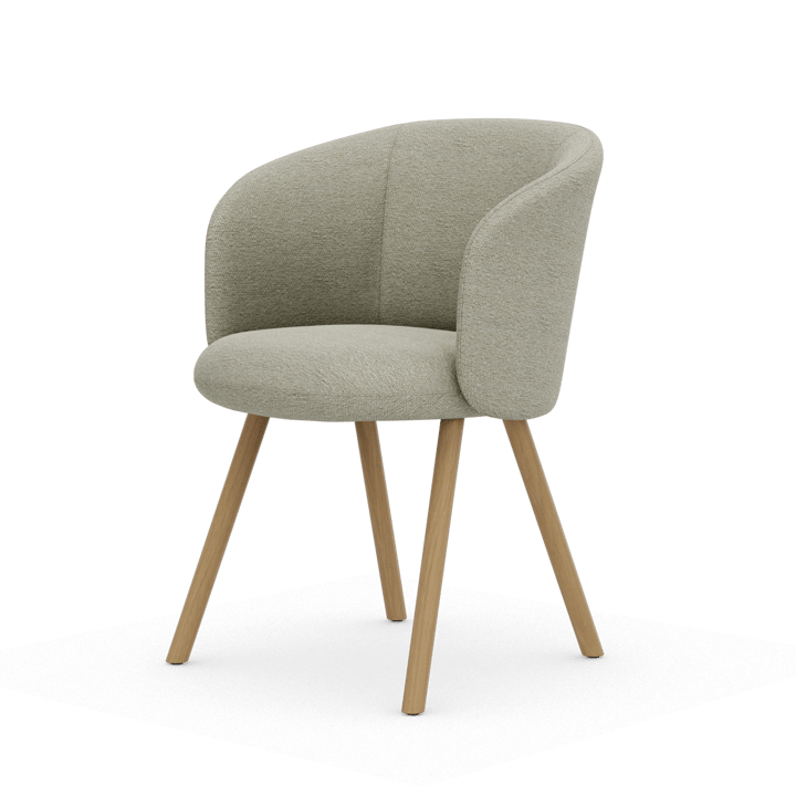 Mikado Armchair stol - Nubia Cream-sand-natural oak - Vitra