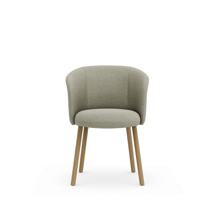 Mikado Armchair stol - Nubia Cream-sand-natural oak - Vitra