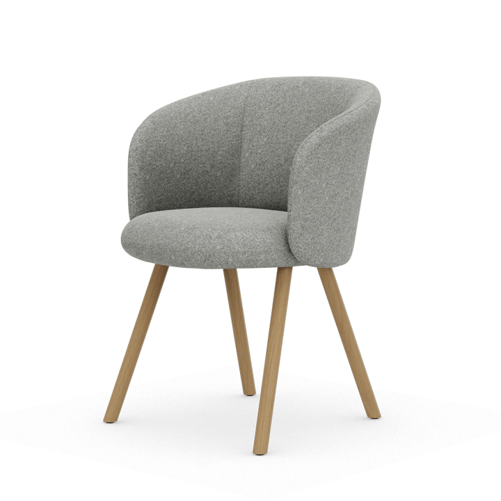 Mikado Armchair stol - Nubia Cream-sierra grey-natural oak - Vitra