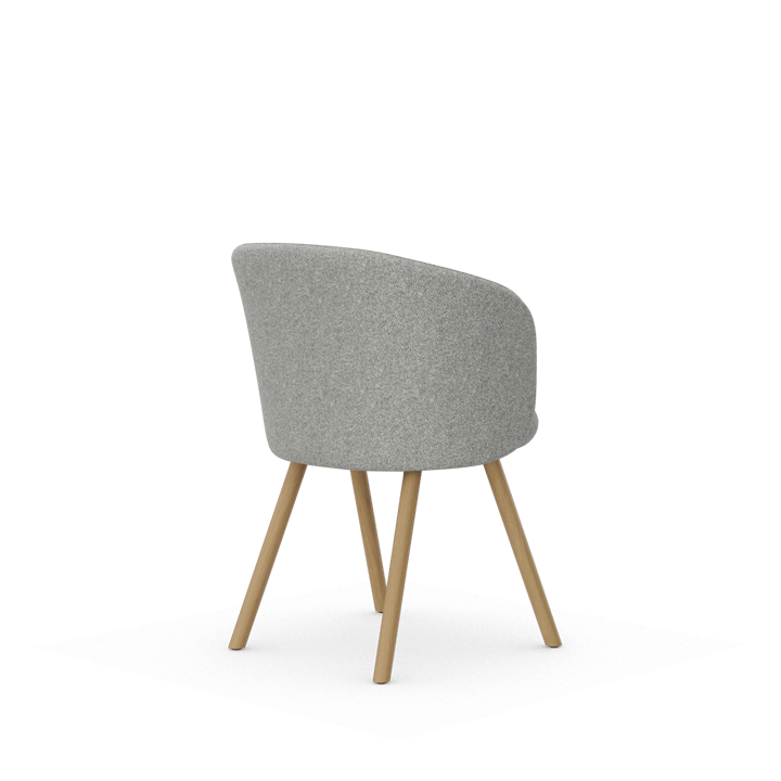 Mikado Armchair stol - Nubia Cream-sierra grey-natural oak - Vitra