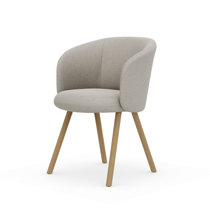 Mikado Armchair stol - Nubia Ivory-pearl-natural oak - Vitra