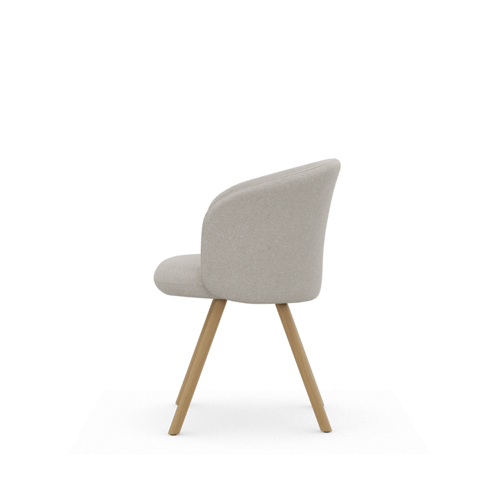 Mikado Armchair stol, Nubia Ivory-pearl-natural oak Vitra
