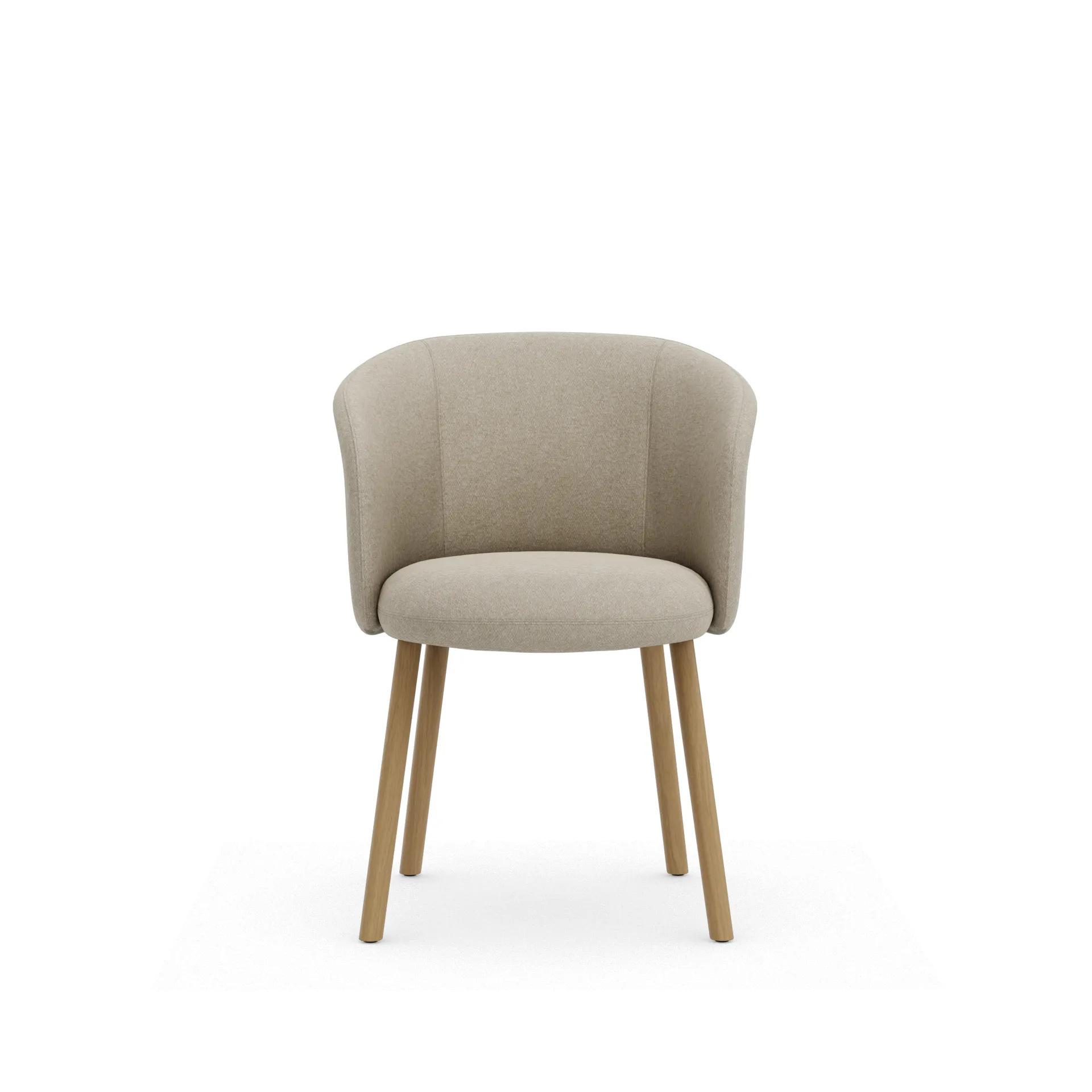 Mikado karmstol, Nubia Cream-pearl-natural oak Vitra