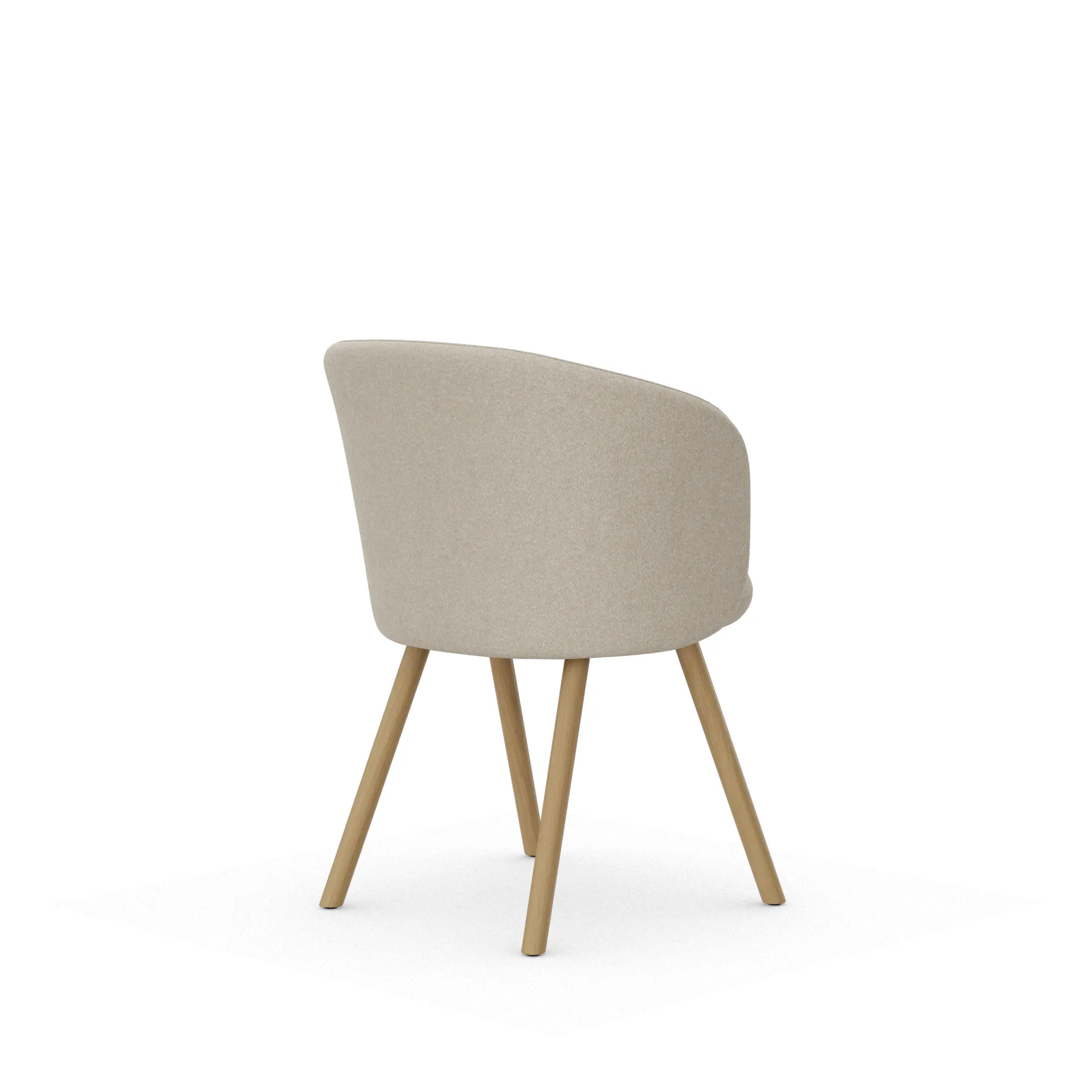 Mikado karmstol, Nubia Cream-pearl-natural oak Vitra