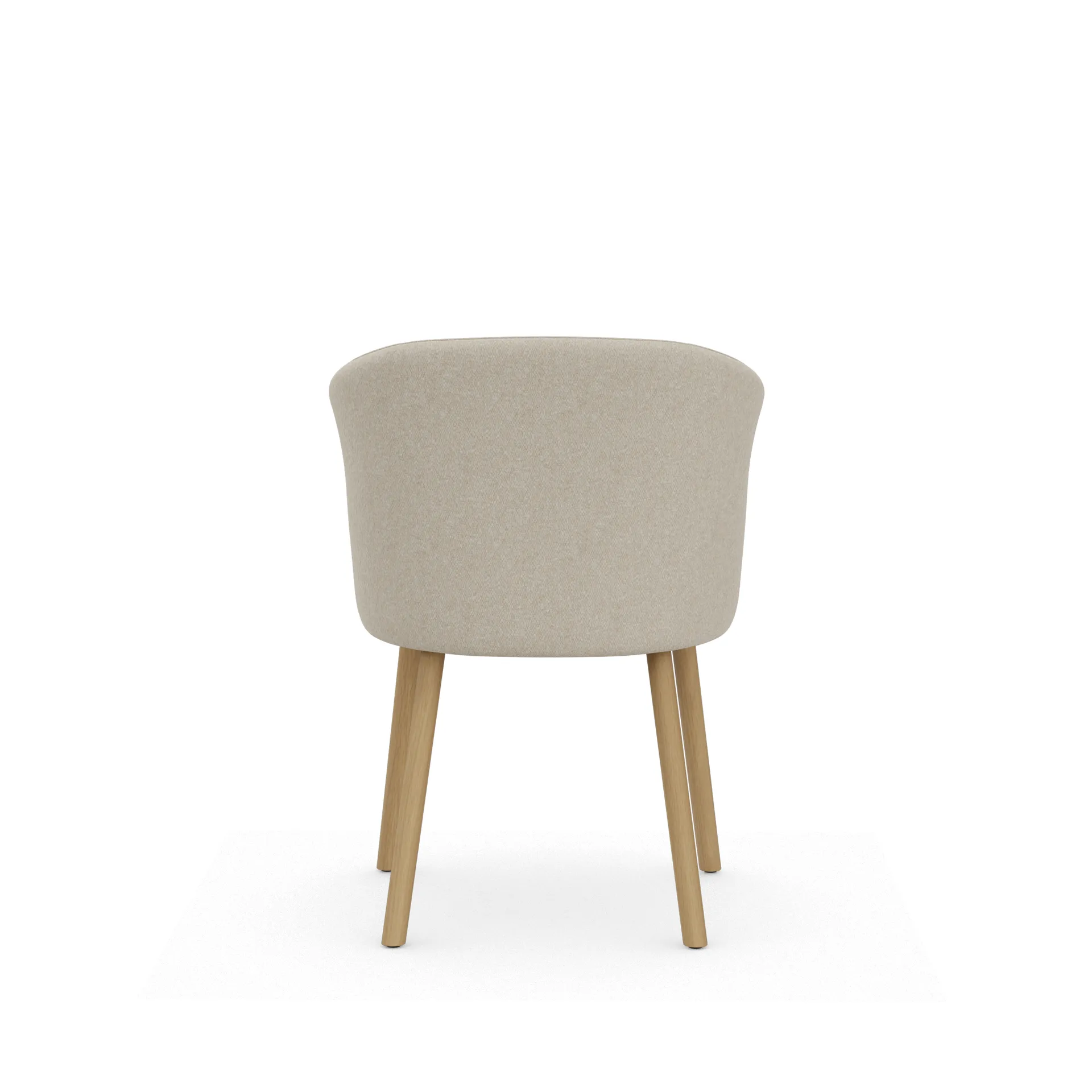 Mikado karmstol, Nubia Cream-pearl-natural oak Vitra