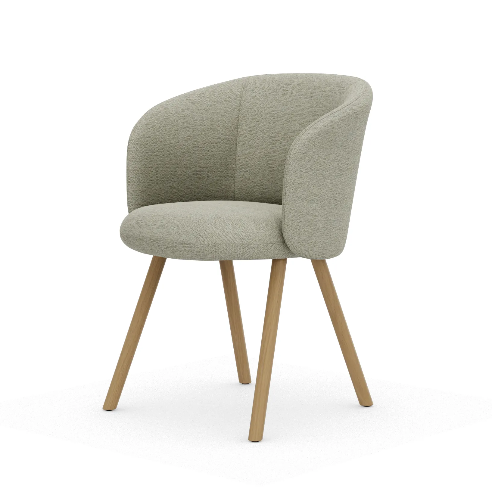 Mikado karmstol, Nubia Cream-sand-natural oak Vitra