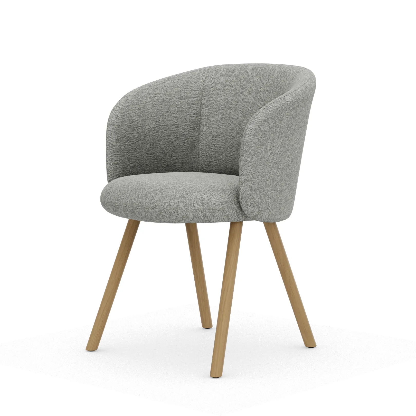 Mikado karmstol, Nubia Cream-sierra grey-natural oak Vitra