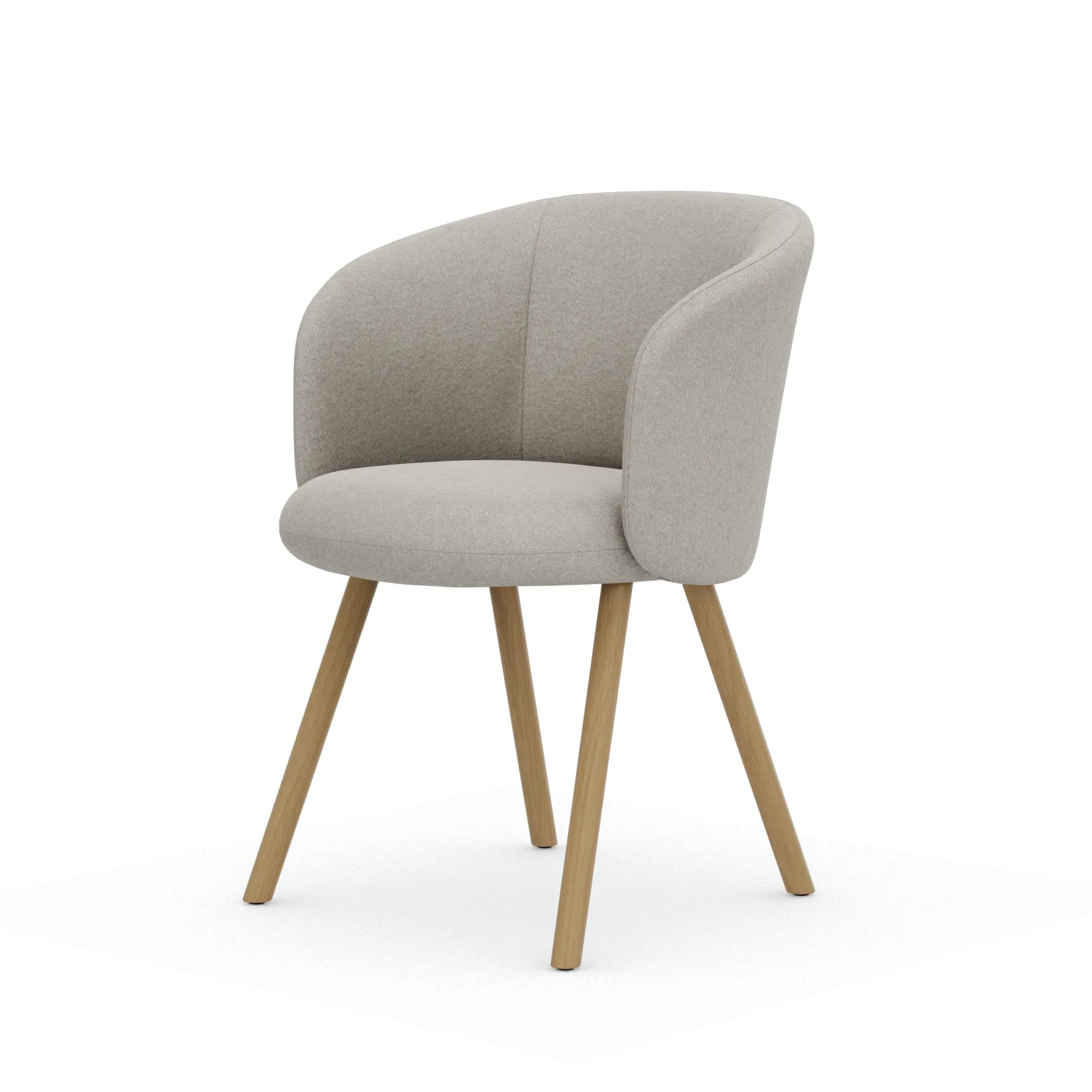 Mikado karmstol, Nubia Ivory-pearl-natural oak Vitra