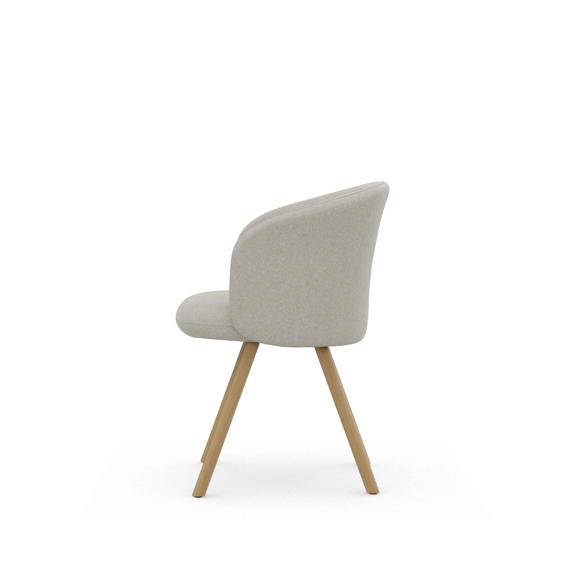 Mikado karmstol, Nubia Ivory-pearl-natural oak Vitra